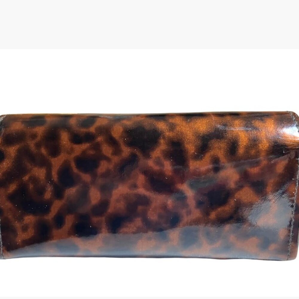 Tory Burch Tortoiseshell Sunglasses Eyeglasses Case With Gold-Tone Trim EUC - Picture 3 of 7